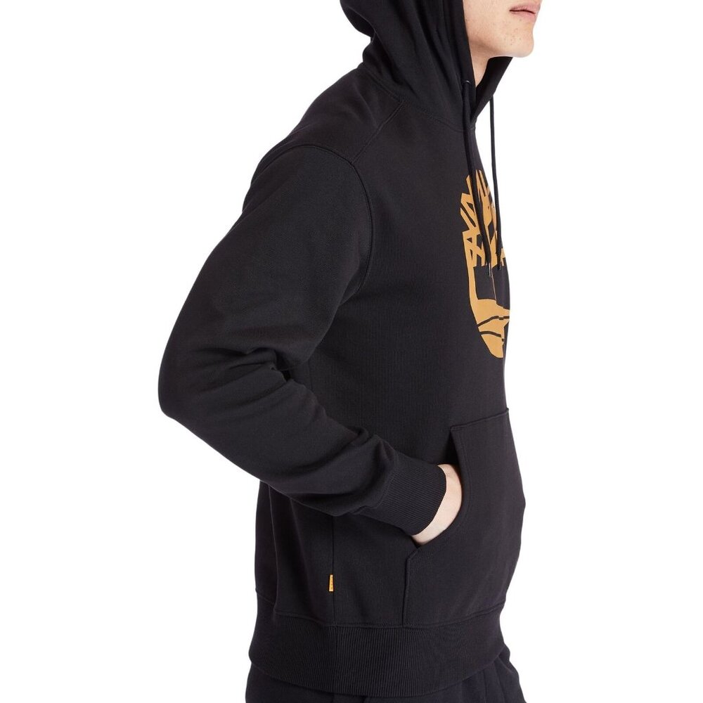 MEN Timberland Core Tree Logo Pullover Hoodie Black (TB0A2BJH P56) - Picture 5 of 9